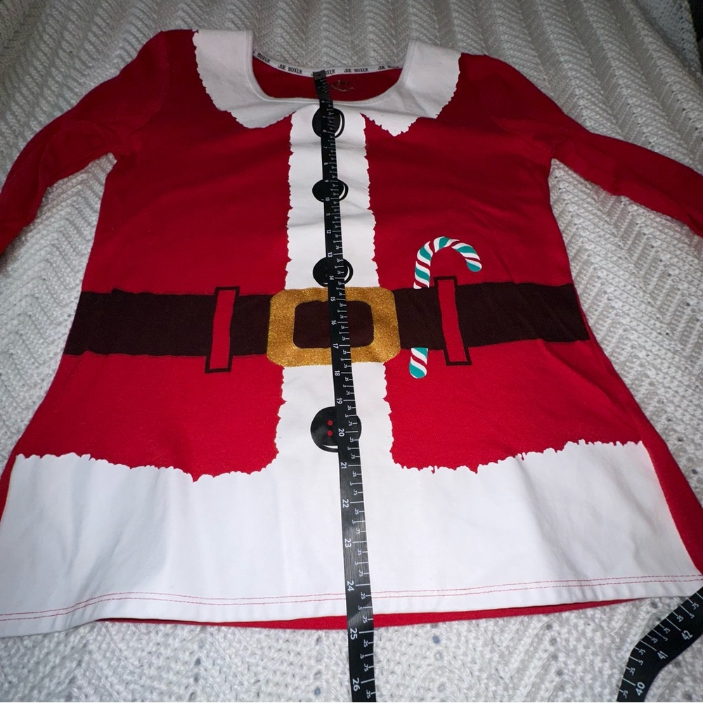 Joe Boxer Santa Shirt with Candy Cane Top - Kids XL - Picture 6 of 6